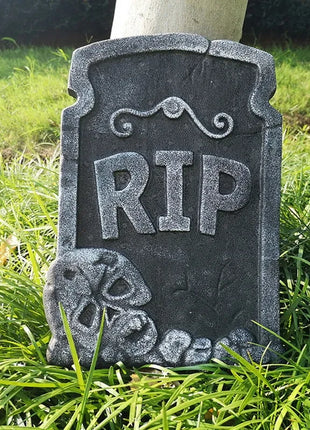 1pcs Halloween Foam Tombstones Outdoor Home Decoration Outdoor Bats Skeleton Gravestone Graveyard Horror Atmosphere Party Props - Riparo82