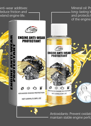 100ML Highly Effective Car Engine Anti-Wear Protectant Noise Reduction Oil Liquid Additive Automobile Maintenance Curing Agent - Riparo82