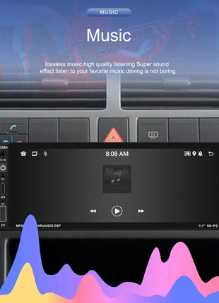 Podofo IPS 6.86''1Din Wireless Carplay Android Auto Car Radio Multimedia Video MP5 Player TouchScreen Universal Autoradio Stereo - Riparo82