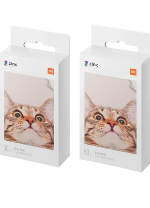 50/100 PCS Xiaomi ZINK Carta per stampante tascabile Stampa fotografica autoadesiva Xiaomi Mini carta per stampante fotografica tascabile da 3 pollici