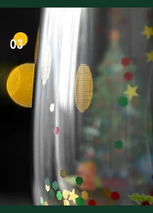 Tazza di vetro a doppia parete di Natale, regalo di Natale, stella-albero, pupazzo di neve, resistente al calore, per uso domestico, succo di latte, birra, tazza da tè, tazza da caffè - riparo82