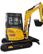 Piccolo escavatore diesel da 3,5 tonnellate, gru cingolata da 3 tonnellate, potente forza di sollevamento e scavo dell'escavatore - riparo82