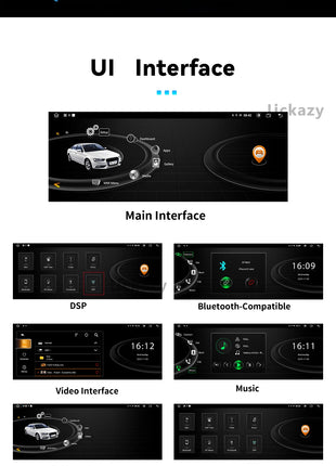 10.25Snapdragon 665 Wireless Carplay AutoRadio Android 14 For Audi Q5 2009-2016 Stereo Screen GPS Navigation Multimedia HeadUnit - Riparo82