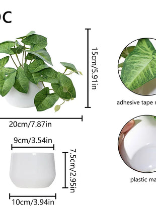 1PC Simulated Plant Potted Plant, Business Office Desktop, Foyer, Garden, Garden, Floral And Home Decoration