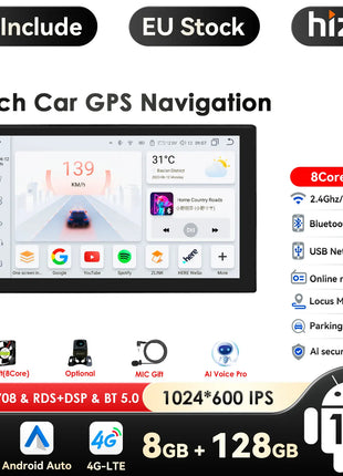 Car Radio 2 Din 7″ Android Multimedia Player GPS WIFI Bluetooth Player for Universal AutoRadio Stereo Video Navigation SWC WIFI - Riparo82