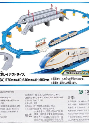 TAKARA TOMY TOMYTEC Tomica Pule Road Ferrovia Set doppio ponte 908876 Macchinina del treno Gioca insieme al giocattolo del ragazzo della pista, regalo per bambini - riparo82