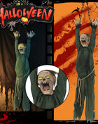 Halloween Creative Hanging Mummy Decoration Horror Skull Ornaments Spooky For Outdoor Yard Haunted House Party Prop - Riparo82