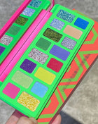 16 Colors of Dazzling Eyeshadow Pink Glitter Collision Blue Green Smoke Pearl Diamond Texture Multi Style Makeup Palette - Riparo82