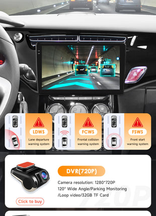 Snapdragon 8Core CarPlay Android Auto Car Radio For Citroen C3 DS3 2010-2016 Intelligent Screen 2Din autoradio SWC 4G BT DSP GPS - Riparo82