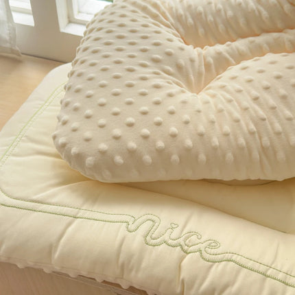 Comfortable Low Pillows for Parent and Child, Pure Cotton and Bean Velvet, Kids Adult Sleeping Pillows, 30x50 cm, 40x60, 48x74cm