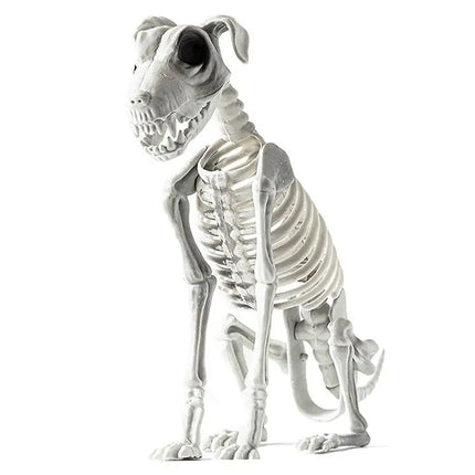 Halloween  Dog Skeleton Statue Skeleton Dog Puppy Skeleton Sculpture Scary SittingSpooky Skeleton Animals Decor for Home