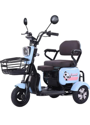 Mini Parent Child Electric Tricycle For Family With Foldable Child Seat 700W 48V 3 Wheels Electric Scooter For Adults Women - Riparo82