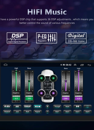 Podofo Android Carplay Car Radio For Audi A3 8P S3 RS3 Sportback 2003-2012 Android Auto 4G Multimedia Navigation autoradio DSP - Riparo82