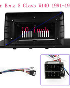 10 Inch Car Frame Fascia Adapter Android Radio Dash Fitting Panel Kit For Benz S Class W140 1991-1998