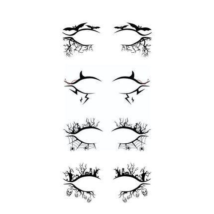 Temporary Halloween Horror Witch Devil Ghost Tattoo Halloween Eye Face Eye Art Party Tattoo Sticker Stickers Tattoo M6P2