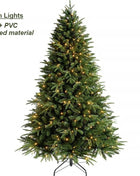 Albero di Natale artificiale PE misto crittografato con luci a LED Albero di Natale di alta qualità 1,2 m-1,8 m Decorazioni natalizie per Capodanno