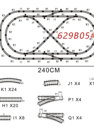 Locomotiva ferroviaria classica Accessori per treni a vapore retrò Carrozza Paletta Pista del treno Giocattoli per bambini per ragazzo - riparo82