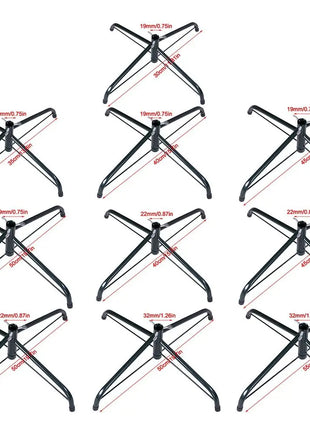 Base per supporto per albero di Natale in metallo Robusta base rotante per albero di Natale artificiale Gambe per supporto per albero di Natale - riparo82