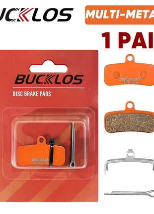 BUCKLOS Pastiglie freno a disco idraulico per bicicletta per M9120 Pastiglie freno metalliche Pastiglie freno per mountain bike da strada in metallo adatte D02S H03A N03A