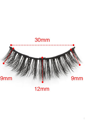 1 Pair Magnetic Eyelashes Wispy 3D Mink Lashes Natural Long Faux Cilios Eyelash Extension Handmade False Eyelashes Makeup Tools