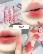 Gegebear Bear Lip Glaze Matte Velvet Lipstick Long-lasting Whitening Lip Cream Lip Mud - Riparo82