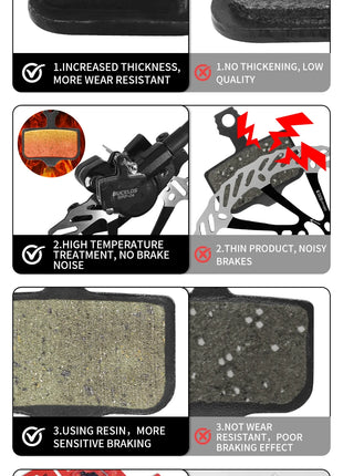 BUCKLOS Pastiglie freno a disco in resina per SRAM AVID Pastiglie freno idrauliche resistenti all'usura Pastiglie freno MTB per parti ciclistiche DB3 DB5 ELIXIR