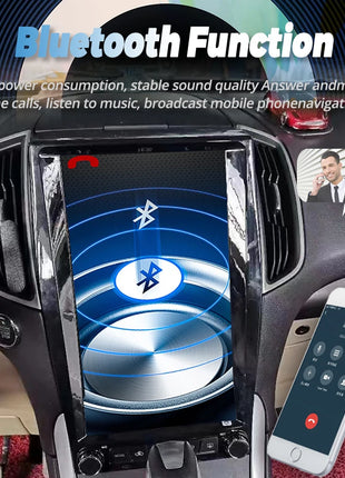 Tesla Style 13.6inch Android Screen GPS Navigation Carplay Autoradio For Ford Edge 2015-2019 Stereo Car Multimedia Video Player - Riparo82