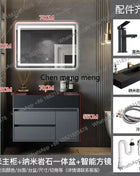 B567 Combinazione di mobili da bagno con cassetto lavabo integrato Rock Vanity Mobiletto da bagno intelligente Lavandino Lavabo Mobili