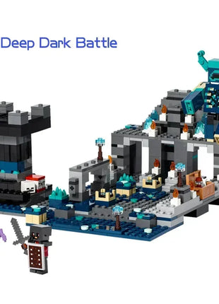 The Cave Village Mine Farm TreeHouse Deep Dark Battle Construccie Building Block Modello Giocattoli Fai da te per bambini Regalo di Natale