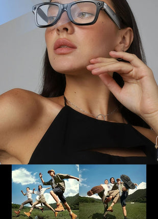 Xiaomi AI Smart Glasses with Camera Sunglasses Mini Camera Video Recorder Wireless Bluetooth Call Anti-blue Glasses for Man Wome - Riparo82