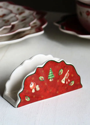 Tesoro tedesco Porcellana dura Giocattolo natalizio Joy Piatto piano multi-angolo Tazza di Natale Piattino Ciotola Candeliere - riparo82