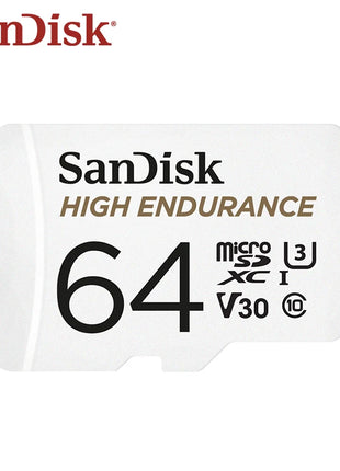 Scheda Micro SD originale SanDisk ad alta resistenza MicroSDHC 32GB V30 C10 MicroSDXC 64GB 128GB 256GB Scheda di memoria per Dash Camera