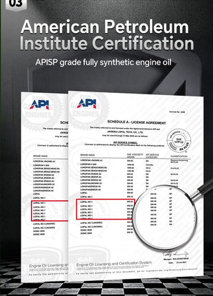 Lopal SONIC 9388 5W-30 A5/B5 SP 4L Olio motore per auto Protezione avanzata 4L Lubrificante Olio motore completamente sintetico per auto Europen
