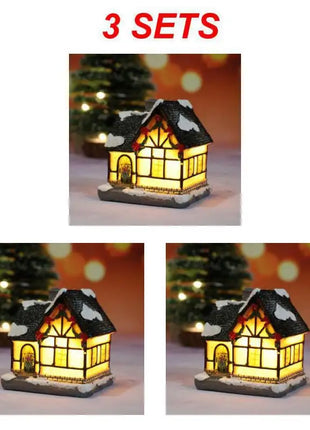 Christmas Light House Village decorazioni natalizie per la casa regali di Natale ornamenti natalizi capodanno 2024 Natale Navidad Noel