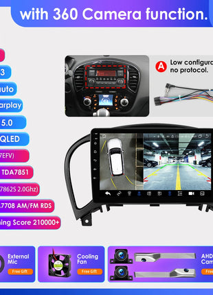 Hizpo Car Radio For Nissan Juke YF15 2010 - 2014 Carplay 4G Multimedia Video Player GPS Autoradio AI Voice 2 Din Android Auto BT