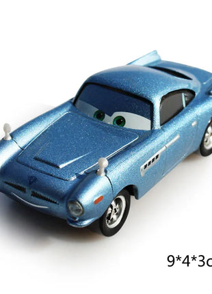 Disney Pixar Cars 2 3 Pressofuso in metallo Veicolo Saetta McQueen Mater Jackson Storm Miss Fritter Auto Giocattolo Giocattoli per bambini Regali di Natale - riparo82