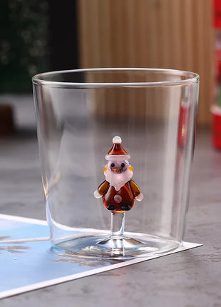 FOME Tazza di vetro creativa 1/2 pezzi Albero di Natale Caffè resistente al calore Tazza da latte Tè Tazza da caffè espresso Regali di Natale per ragazza - riparo82