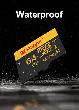 Scheda di memoria Micro Sd originale Kodak Scheda SD da 64 GB 128 GB Scheda Flash Micro SDXC Class10 Scheda di memoria SD da 256 GB 32 GB per la registrazione della fotocamera