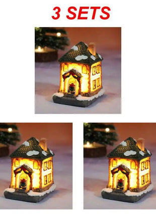 Christmas Light House Village decorazioni natalizie per la casa regali di Natale ornamenti natalizi capodanno 2024 Natale Navidad Noel