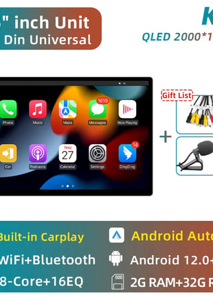 11.5 inch Car Radio GPS Androidauto Carplay For Tesla style For Nissan Hyundai KIA Toyota Honda Multimedia Player For 9/10 inch - Riparo82