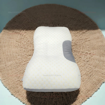 Cervical Orthopedic Neck Pillow for Better Sleep and Neck Support Soybean Fiber SPA Massage Pillow for Home Travel Relaxation