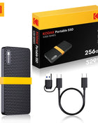 Kodak SSD 1TB X200 SSD portatile USB 3.1 Tipo C Disco rigido esterno 512GB 256GB Unità a stato solido per PS4 Laptop MacBook PC