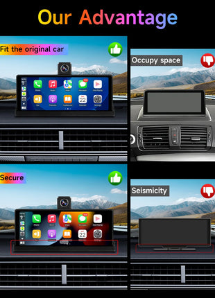 10.26" 4K Dash Cam Carplay Android Auto GPS 5G WIFI FM BT Car Dvr 350 ° Rotation Dual Lens Dashcam Truck Camera Drive Recorder - Riparo82