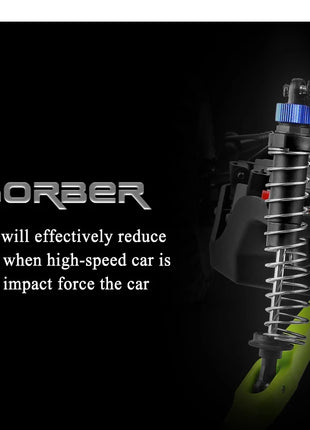 Giocattolo per bambini Hot WLtoys 10428 RC Auto 45CM 2.4G Scala 1:10 Doppia velocità Radiocomando Elettrico Wild Track Warrior