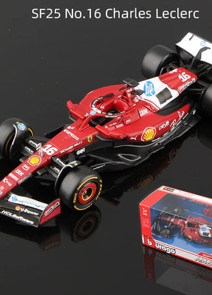 Bburago 1:43 2025 F1 Modello di auto in lega Formula Racing Die Cast Toy SF25 RB21 W16 MCL39 Red Bull Mercedes Ferrari McLaren