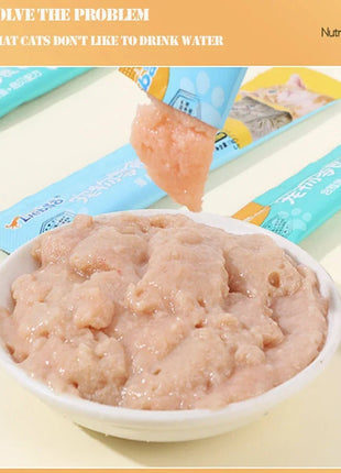 Barrette cremose per gatti Stick Dolcetti Mix Sapore Snack liquido per gatti Etichetta privata Snack umido per gatti - riparo82