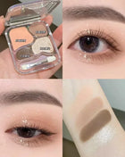 Little Ondine 4Color Eyeshadow Palette Blush Eyeliner Eyeshadow Highlight Contour Palette Eyes Makeup Beauty - Riparo82
