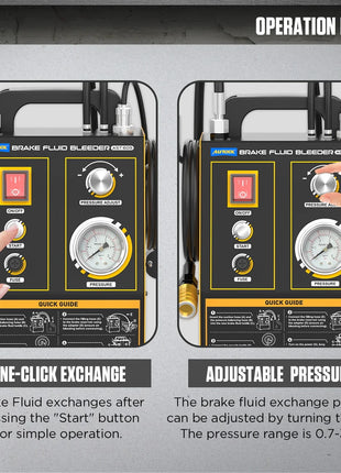 AUTOOL AST605 Automotive Brake Bleeder Kit Brake Oil Fluid Extractor Pump Exchanger Machine 0.7-0.25 Bar Vacuum Bleeding  Tool - Riparo82