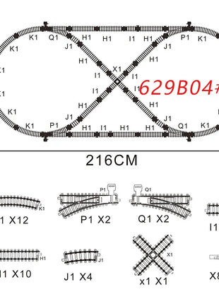 Locomotiva ferroviaria classica Accessori per treni a vapore retrò Carrozza Paletta Pista del treno Giocattoli per bambini per ragazzo - riparo82