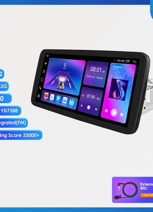 10.33inch 1 DIN Universal Android Car Radio Multimedia Video Player Rotatable Auto Touch Screen DSP Carplay Headunit WIFI 7862